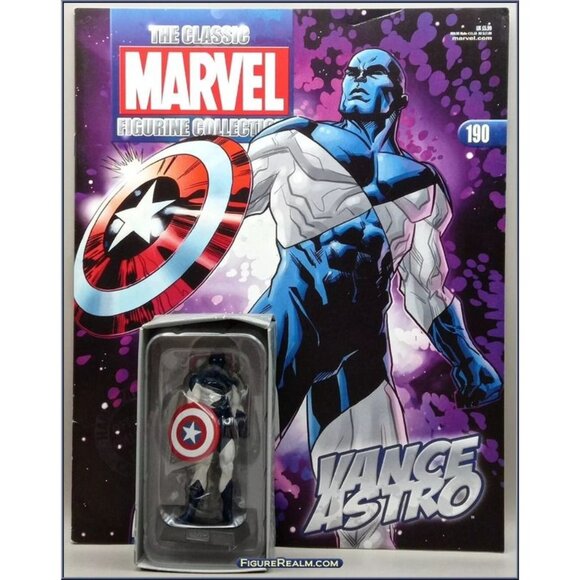 Eaglemoss 1:16 Classic Marvel Figurine w/Book:‎ Vance Astro #190 - Picture 1 of 1